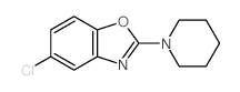 Benzoxazole,5-chloro-2-(1-piperidinyl)- structure