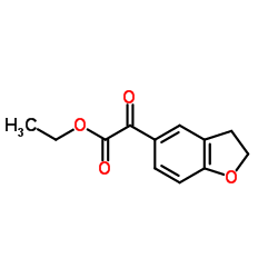 Ethyl 2,3-dihydro-1-benzofuran-5-yl(oxo)acetate结构式