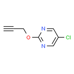 2-propargyloxy-5-chloropyrimidine structure