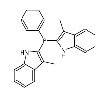 bis(3-methyl-1H-indol-2-yl)-phenylphosphane结构式