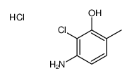 3-amino-2-chloro-6-methyl-phenol hydrochloride structure