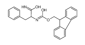 9H-Fluoren-9-ylmethyl (1-amino-1-oxo-3-phenyl-2-propanyl)carbamat e结构式