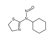2-Thiazoline, 2-(cyclohexylnitrosamino)- Structure