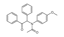N-(4-methoxyphenyl)-N-(2-oxo-1,2-diphenylethyl)acetamide结构式