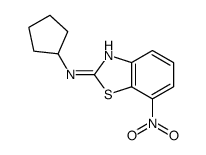 N-cyclopentyl-7-nitro-1,3-benzothiazol-2-amine Structure