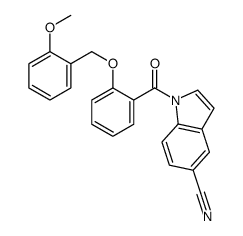 1-[2-[(2-methoxyphenyl)methoxy]benzoyl]indole-5-carbonitrile Structure