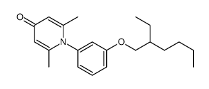 1-[3-(2-ethylhexoxy)phenyl]-2,6-dimethylpyridin-4-one结构式