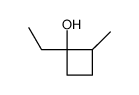 1-ethyl-2-methylcyclobutan-1-ol结构式