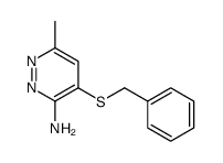 4-benzylsulfanyl-6-methylpyridazin-3-amine结构式