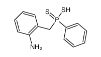 (2-aminobenzyl)phenyldithiophosphinic acid Structure