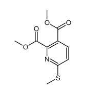 dimethyl 6-methylsulfanylpyridine-2,3-dicarboxylate Structure