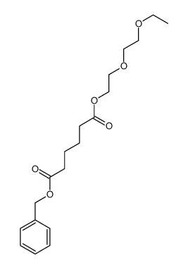 6-O-benzyl 1-O-[2-(2-ethoxyethoxy)ethyl] hexanedioate结构式