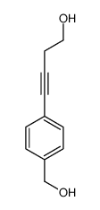 4-[4-(hydroxymethyl)phenyl]but-3-yn-1-ol Structure