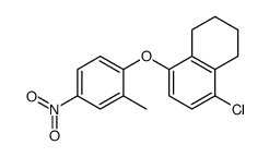 5-chloro-8-(2-methyl-4-nitrophenoxy)-1,2,3,4-tetrahydronaphthalene Structure