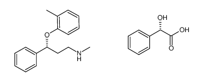 (R)-tomoxetine (S)-(+)- mandelic acid salt结构式