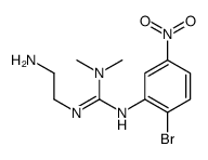 2-(2-aminoethyl)-3-(2-bromo-5-nitrophenyl)-1,1-dimethylguanidine结构式