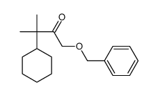 3-cyclohexyl-3-methyl-1-phenylmethoxybutan-2-one结构式
