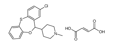 8-Chloro-6-(1-methyl-4-piperidyl)-6H-dibenz(b,e)-1,4-oxathiepin hydrog en maleate Structure