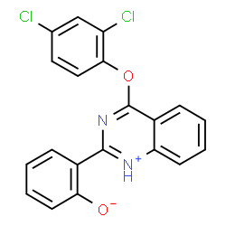 2-[4-(2,4-dichlorophenoxy)-2-quinazolinyl]phenol structure