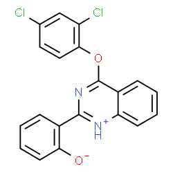 2-[4-(2,4-dichlorophenoxy)-2-quinazolinyl]phenol结构式