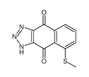 5-methylsulfanyl-2H-benzo[f]benzotriazole-4,9-dione结构式