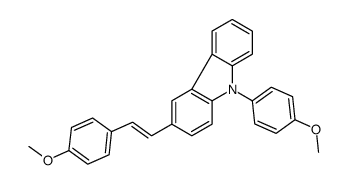 3-[2-(4-Methoxyphenyl)ethenyl]-9-(4-methoxyphenyl)-9H-carbazole结构式