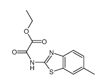 ethyl 2-[(6-methyl-1,3-benzothiazol-2-yl)amino]-2-oxoacetate Structure