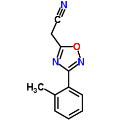 [3-(2-Methylphenyl)-1,2,4-oxadiazol-5-yl]acetonitrile Structure