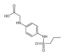 2-[4-(propylsulfonylamino)anilino]acetic acid Structure