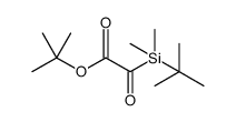 Acetic acid, 2-[(1,1-dimethylethyl)dimethylsilyl]-2-oxo-, 1,1-dimethylethyl ester结构式