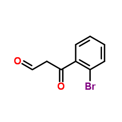 3-(2-Bromophenyl)-3-oxopropanal Structure