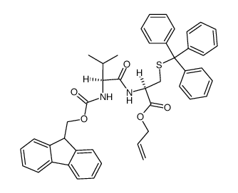 Fmoc-Val-Cys(Trt)-OAllyl结构式