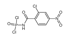 (2-chloro-4-nitro-benzoyl)-amidophosphoryl chloride Structure