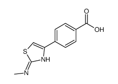 4-[2-(methylamino)-1,3-thiazol-4-yl]benzoic acid结构式