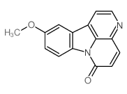 6H-Indolo(3,2,1-de)(1,5)naphthyridin-6-one, 10-methoxy- Structure