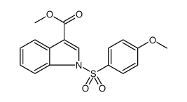 METHYL 1-[(4-METHOXYPHENYL)SULFONYL]-1H-INDOLE-3-CARBOXYLATE Structure