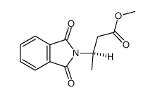 methyl (R)-3-phthalimidobutyrate结构式