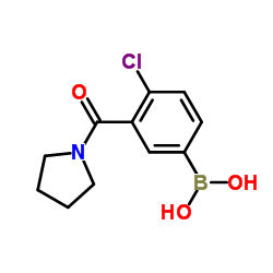 4-Chloro-3-(pyrrolidine-1-carbonyl)phenylboronic acid picture
