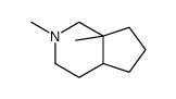 2,7a-dimethyl-3,4,4a,5,6,7-hexahydro-1H-cyclopenta[c]pyridine结构式