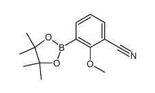 Benzonitrile, 2-methoxy-3-(4,4,5,5-tetramethyl-1,3,2-dioxaborolan-2-yl)结构式