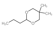 5,5-dimethyl-2-propyl-1,3-dioxane结构式