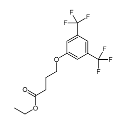 ethyl 4-[3,5-bis(trifluoromethyl)phenoxy]butanoate结构式