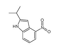 2-isopropyl-4-nitro-1H-indole结构式
