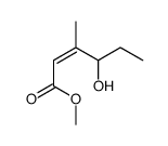 methyl 4-hydroxy-3-methylhex-2-enoate结构式