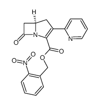 o-nitrobenzyl-2-(2-pyridyl)-1-carbapen-2-em-3-carboxylate Structure