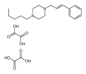 oxalic acid,1-pentyl-4-(3-phenylprop-2-enyl)piperazine Structure