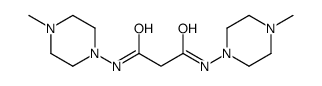 N,N'-bis(4-methylpiperazin-1-yl)propanediamide结构式