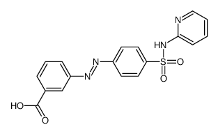 3-[[4-(pyridin-2-ylsulfamoyl)phenyl]diazenyl]benzoic acid结构式