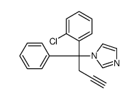 1-[1-(2-chlorophenyl)-1-phenylbut-3-ynyl]imidazole Structure