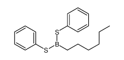 hexyl-bis(phenylsulfanyl)borane结构式